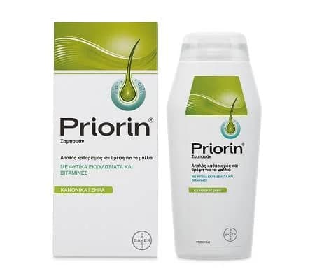 شامپو ضد ریزش پریورین بایر PRIORIN مناسب موی نرمال و خشک حجم 200 میل — تصویر ۳