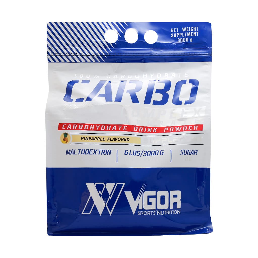 پودر کیسه ای کربوهیدرات ویگور 3000 گرم با طعم آناناس Vigor Carbohidrat Powder 3000 g