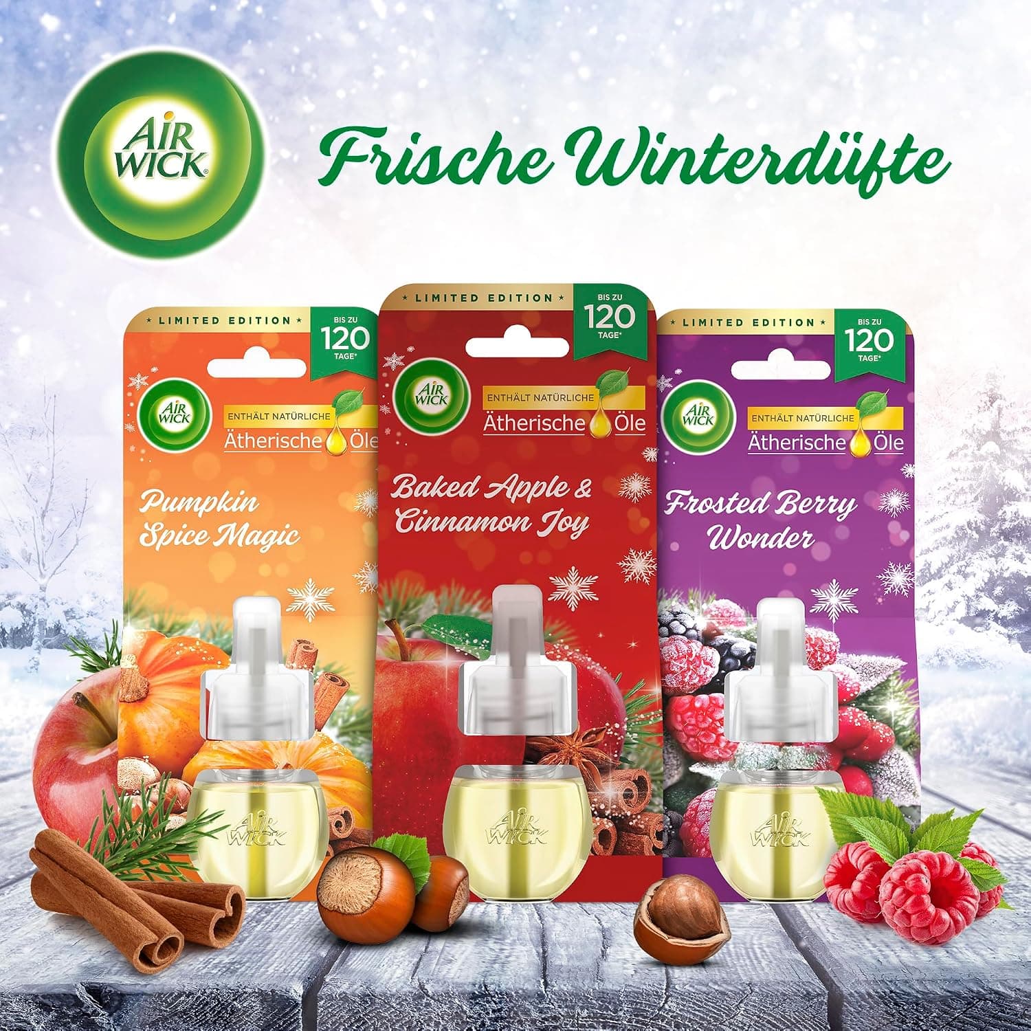یدک دستگاه خوشبو کننده برقی ایرویک Air wick رایحه کدوحلوایی و دارچین ماندگاری 120 روزه — تصویر ۵