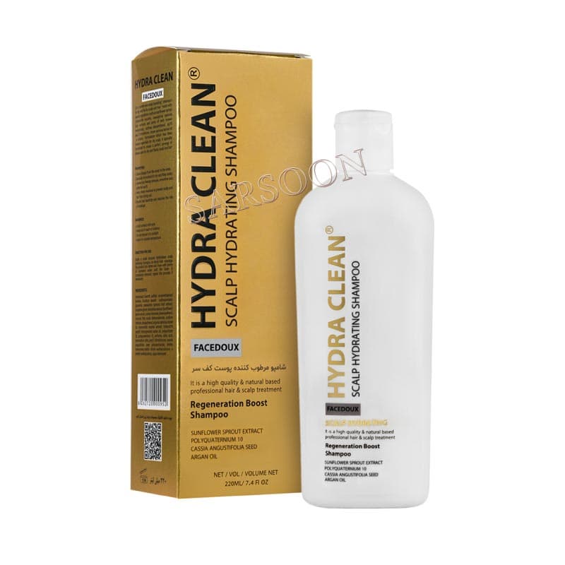 شامپو مرطوب کننده پوست کف سر هیدراکلین فیس دوکس 220 میلی لیتر Face Doux Hydra Clean Scalp Hydrating Shampoo 220 ml