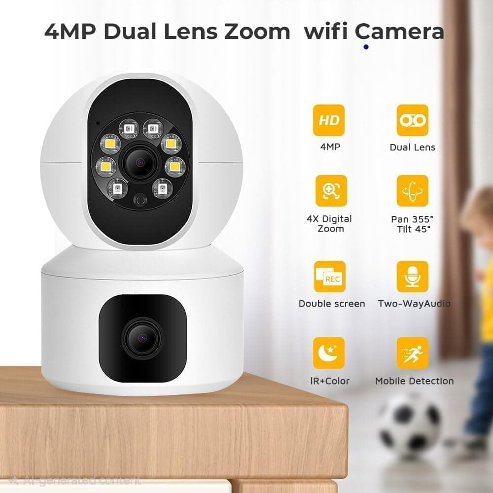 دوربين Baby Cam واي فاي ٢ لنز ٢ تصوير ٤ مگا پيكسل — تصویر ۳