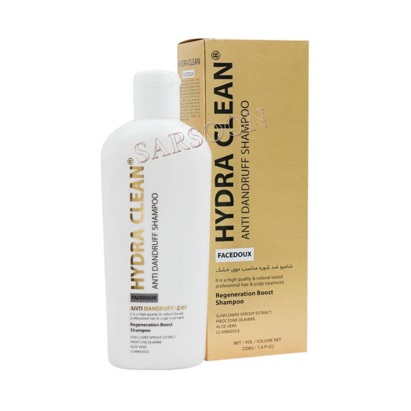 شامپو ضد شوره موی خشک هیدراکلین فیس دوکس 220 میلی لیتر Face Doux Hydra Clean Dandruff Shampoo For Dry Hair 220 ml