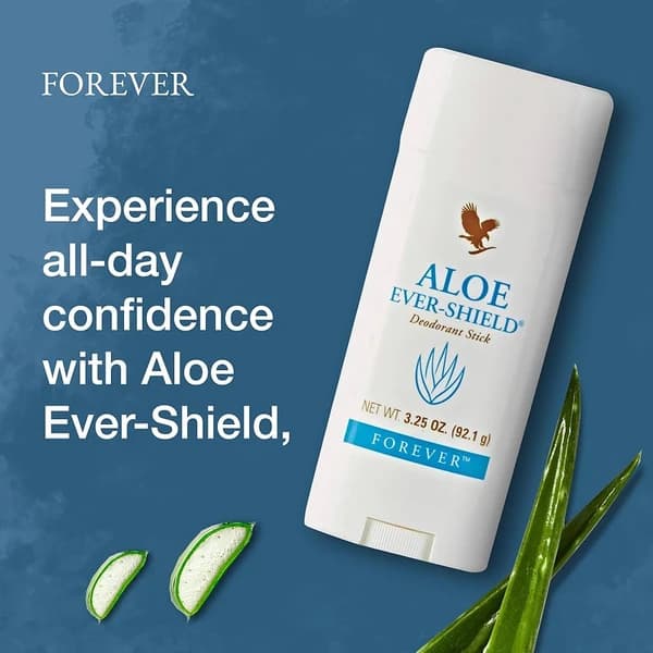 استیک ضدتعریق زنانه فوراور forever aloe ever-shield بدون آلومینیم و حاوی ژل آلوئه ورا حجم 92 گرم — تصویر ۲