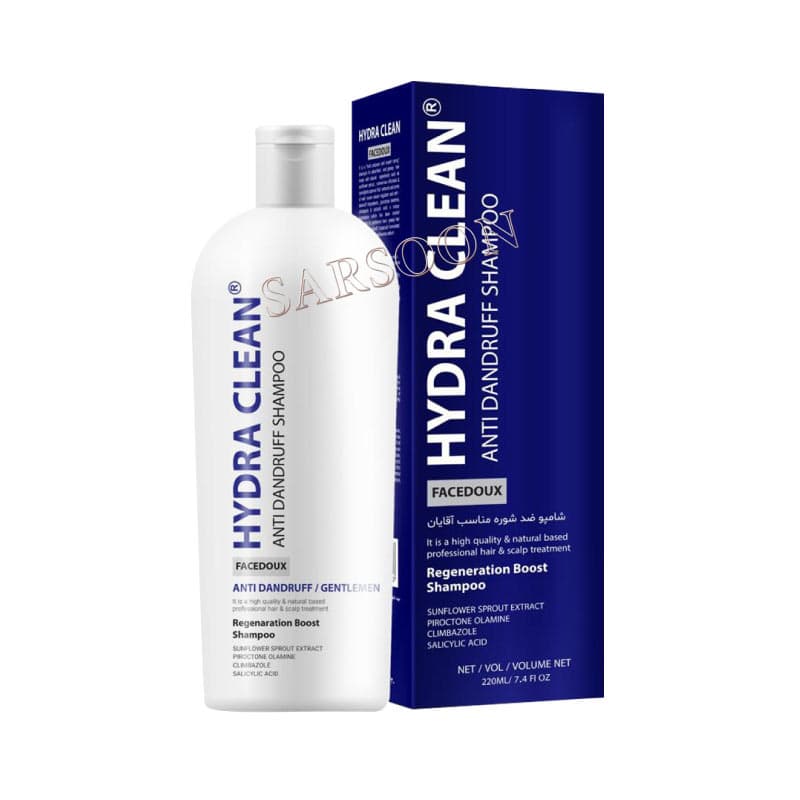 شامپو ضد شوره آقایان هیدراکلین فیس دوکس 220 میلی لیتر Face Doux Hydra Clean Anti Dandruff Shampoo For Men 220 ml