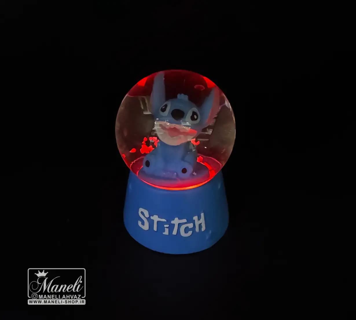 گوی ریز چراغدار عروسک استیج آبی — تصویر ۲