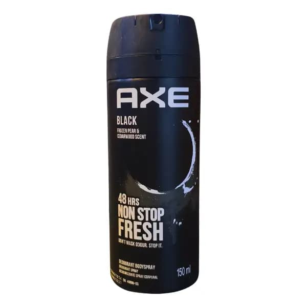اسپری ضد تعریق مردانه اکس AXE Black رایحه گلابی و چوب سدر حجم 150 میل — تصویر ۳