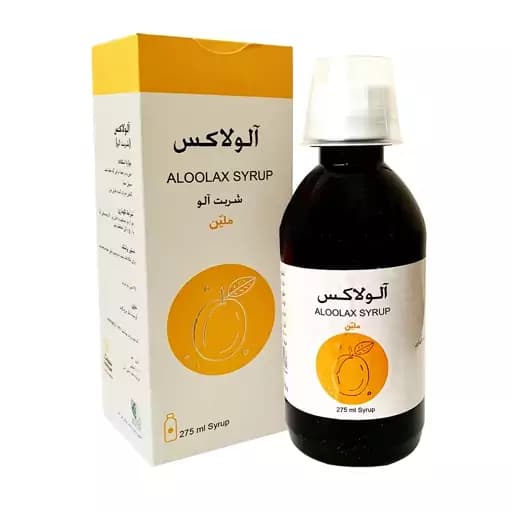 شربت آلولاکس شفانگر 275 میلی لیتری shefanegar aloolax 275ml syrup