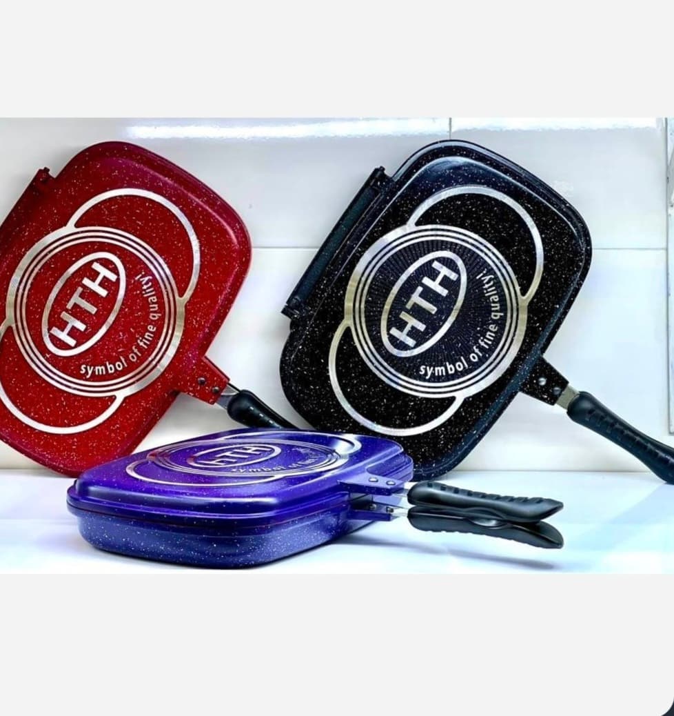 تابه دو طرفه گرانیتی HTH مدل Double Fry Pan سایز ۳۶ سانتی‌متر ( ارسال رایگان)