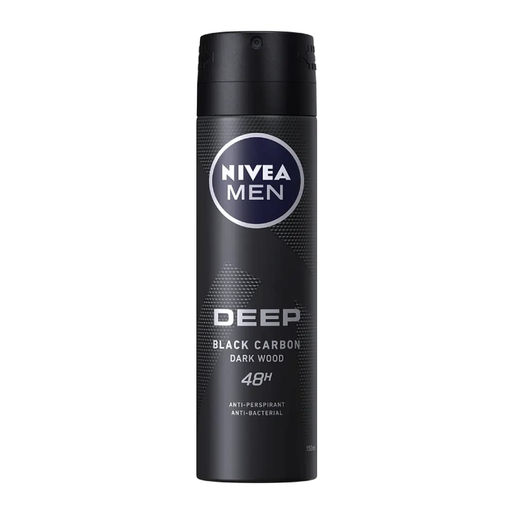 اسپری مردانه ضدتعریق نیوآ NIVEA Deep Black حجم 150 میل