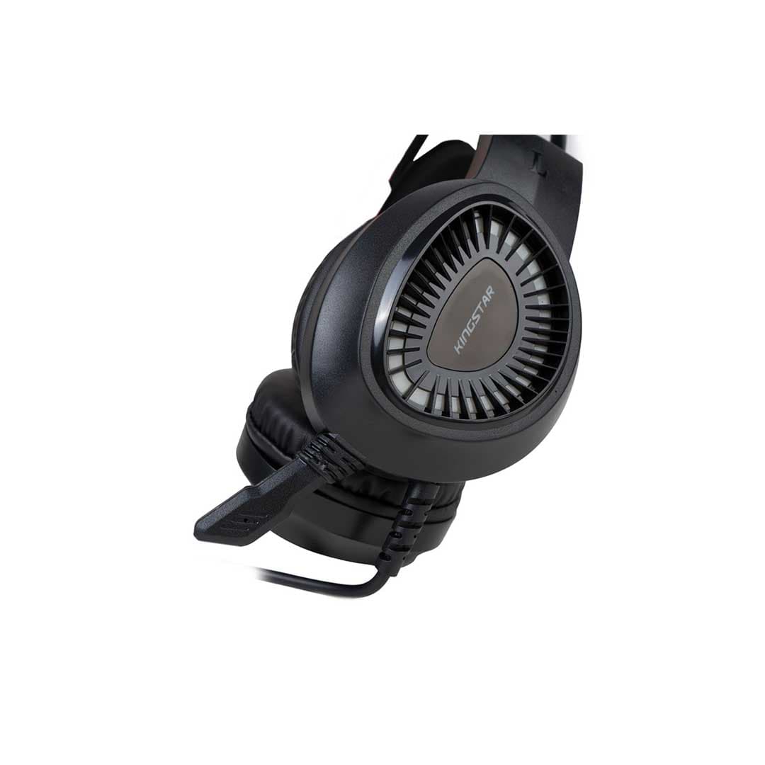 هدفون باسیم گیمینگ KingStar مدل KWH165G – مشکی — تصویر ۳
