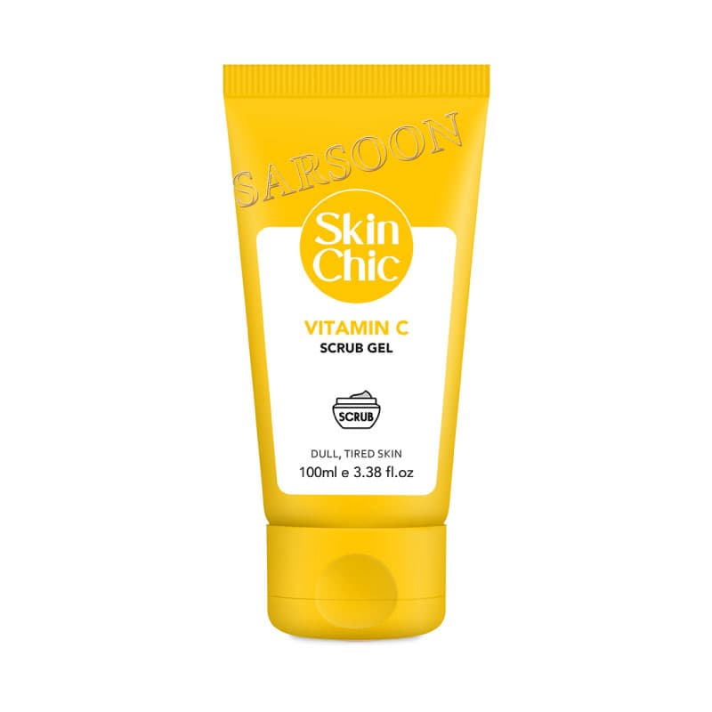 ژل اسکراب بدن اسکین شیک حاوی ویتامین C حجم 100 میلی لیتر Skin Chic Vitamin C Scrub Gel 100 ml