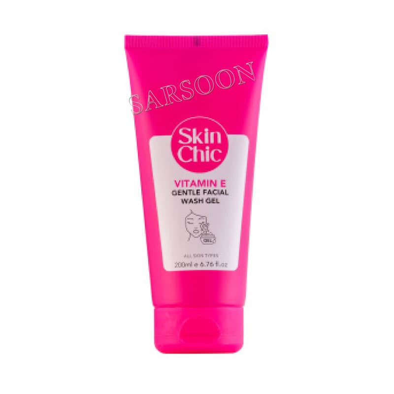 ژل شستشو صورت اسکین شیک مدل Vitamin E حجم 200 میلی لیتر Skin Chic Vitamin E Face Wash 200 ml