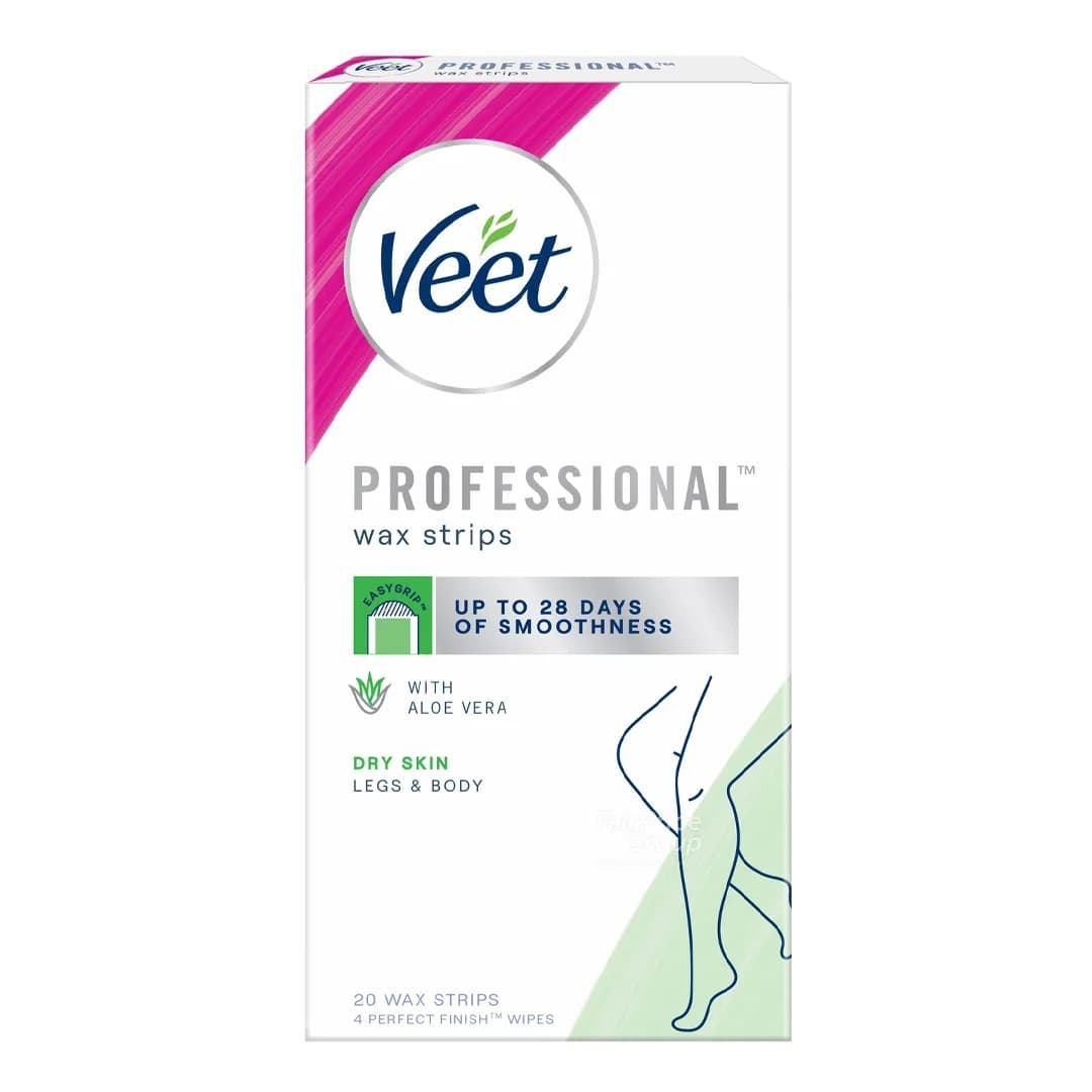 موبر ورقه ای آلوئه ورا ویت Veet مخصوص پوست خشک بسته ۲۰ عددی