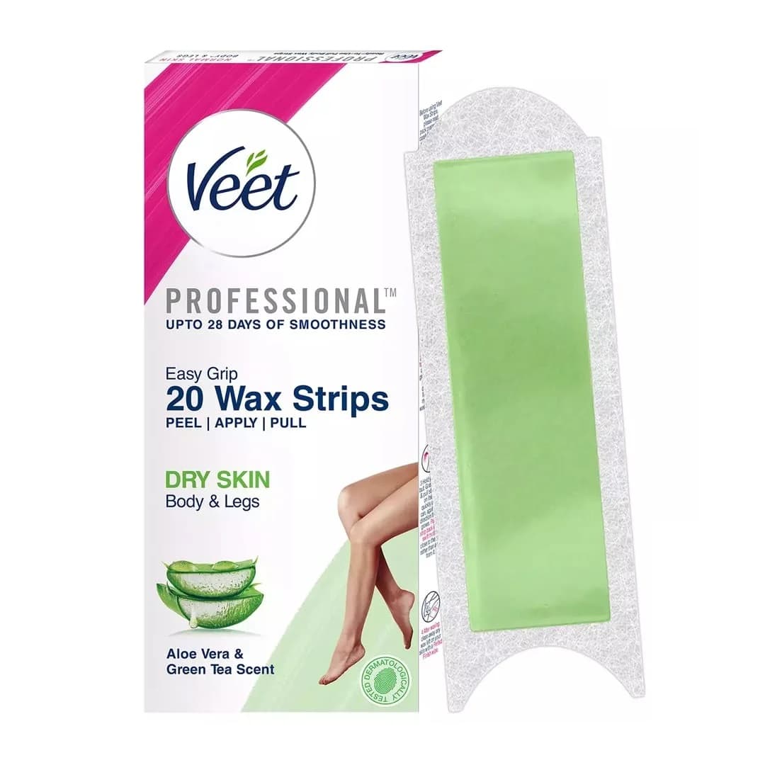 موبر ورقه ای آلوئه ورا ویت Veet مخصوص پوست خشک بسته ۲۰ عددی — تصویر ۲