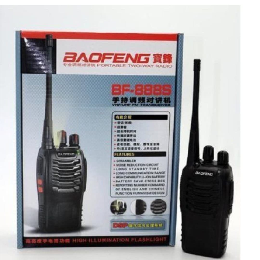 بیسیم واکی تاکی بااوفنگ یک عددی مدل BF-888S اورجینال (بسته یک عددی)