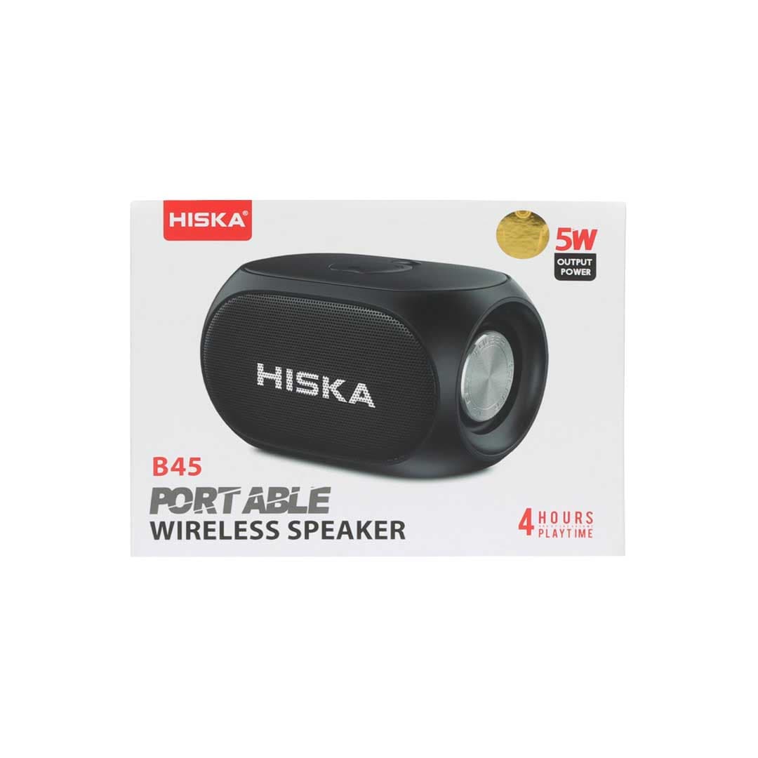 اسپیکر بی سیم HISKA مدل B45 – مشکی — تصویر ۳