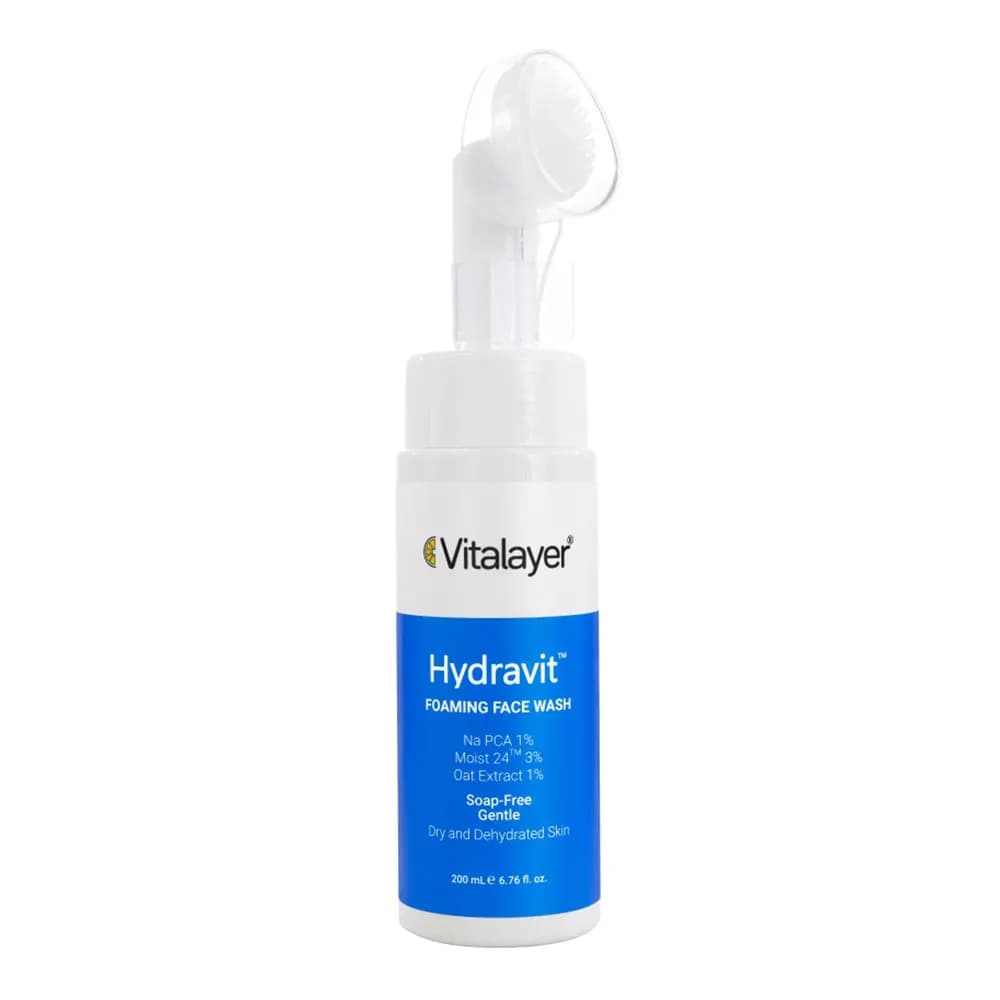 فوم شستشوی صورت پوست خشک هیدراویت ویتالیر VITALAYER حجم 200 میل