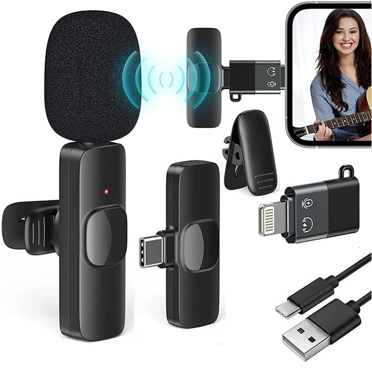 میکروفون یقه ای میکروفن مدل K8 — تصویر ۳