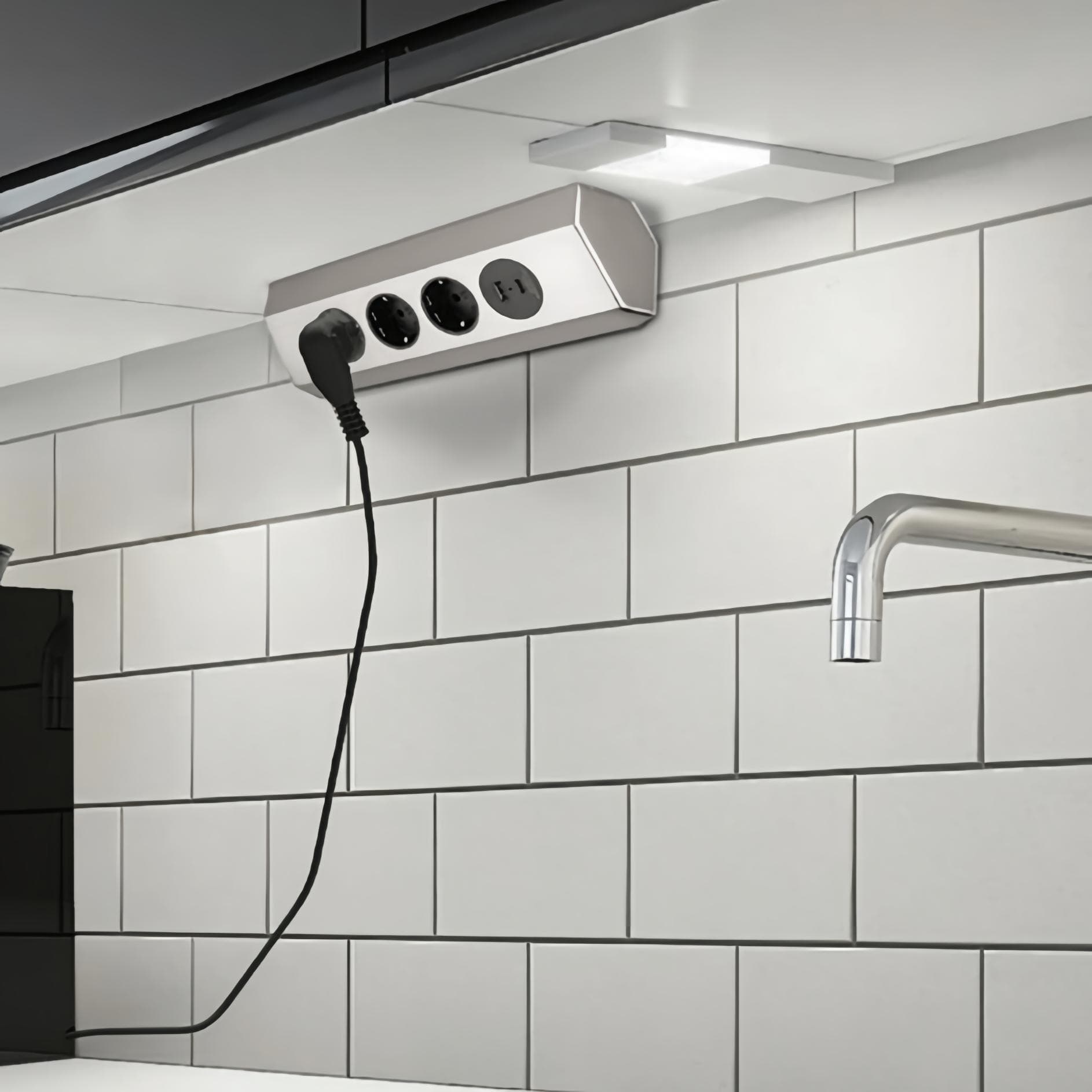 پریز روکار کنج با پورت شارژر USB ملونی 10086 — تصویر ۲