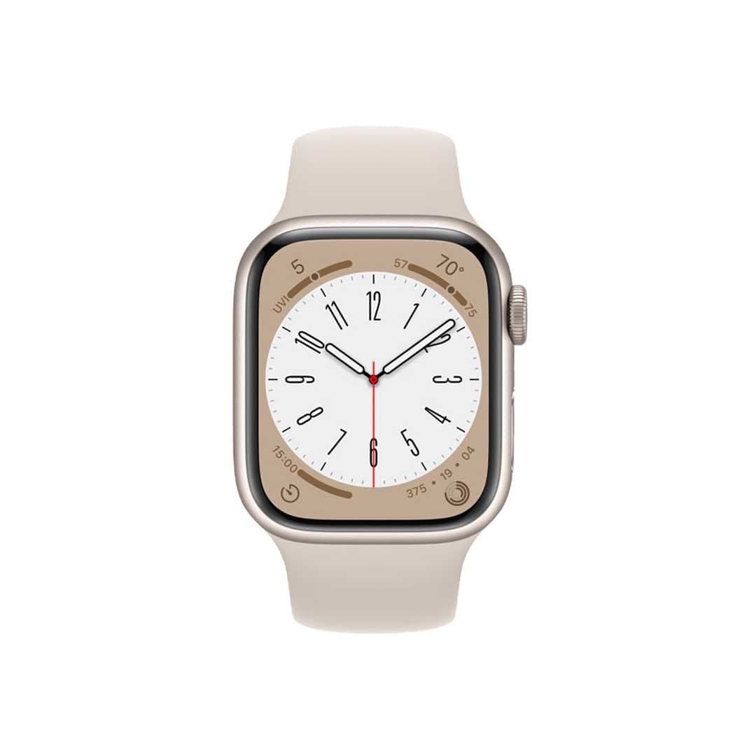 ساعت هوشمند اپل واچ سری 8 مدل Midnight Aluminum Case Midnight Sport Band-45MM – نقره ای – اصلی (گارانتی 6 ماهه شرکتی) — تصویر ۶
