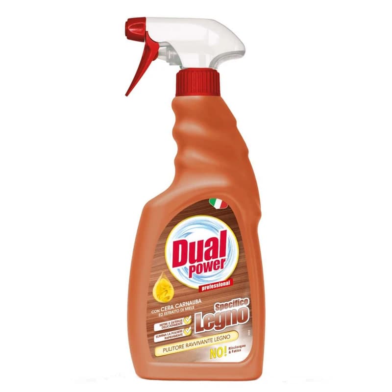 اسپری پاک کننده سطوح چوبی دوآل پاور Dual Power حجم 500 میل