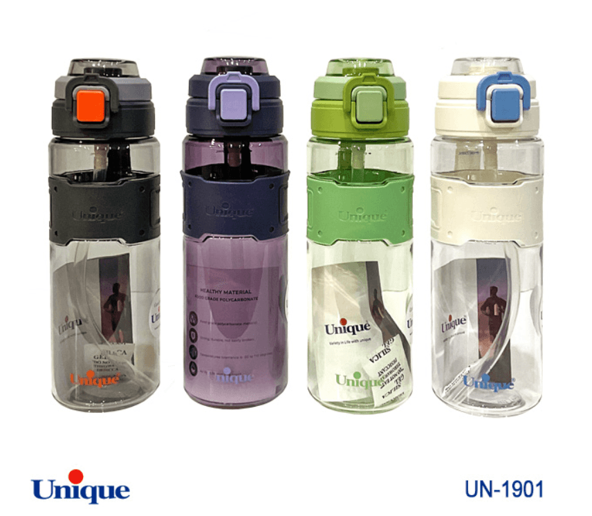 بطری آب پلاستیکی 750 میلی لیتر یونیک مدل UN-1901