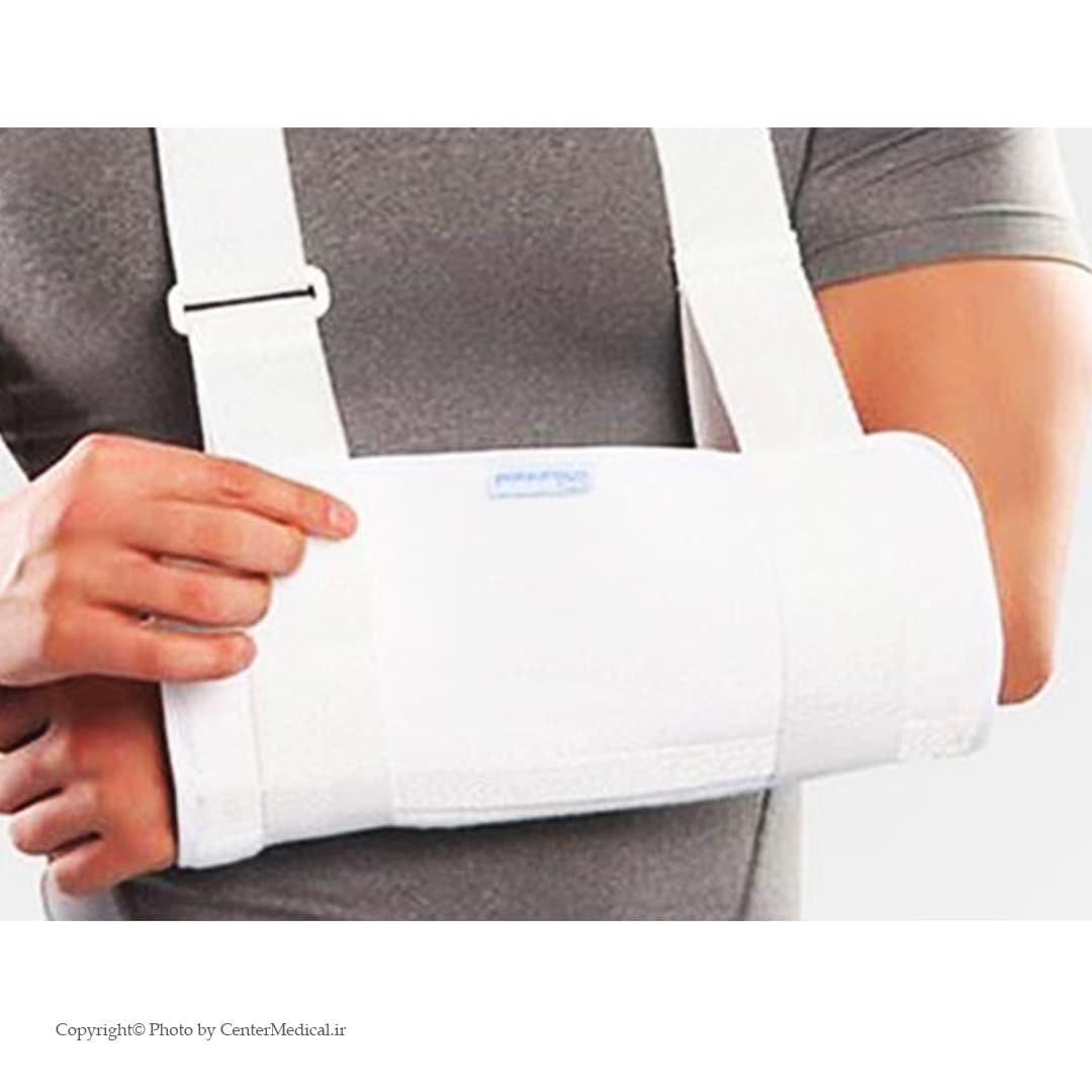 آویز دست گردنی پاک سمن رنگ سفید سایز کوچک Paksaman Arm Sling White Color