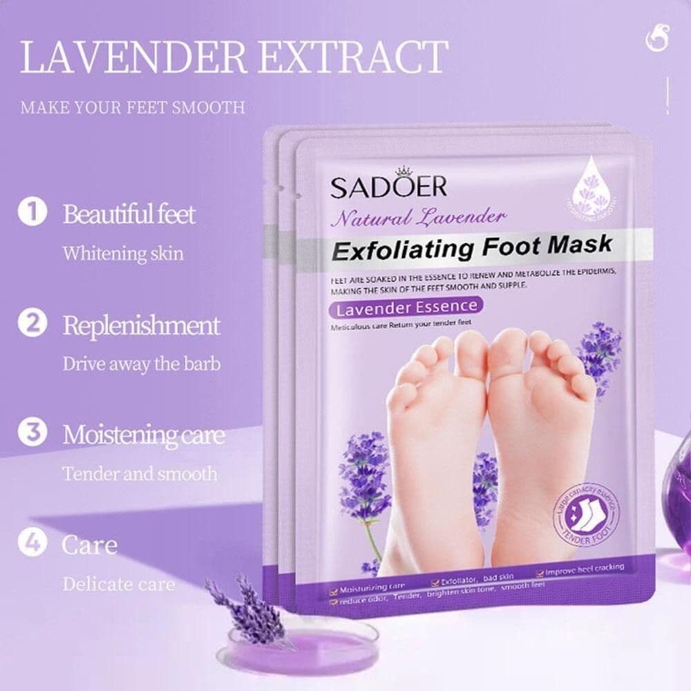 ماسک پوشیدنی پا سادور مخصوص لایه‌برداری عمیق و بازسازی Sadoer Lavender حجم 35 گرم — تصویر ۲