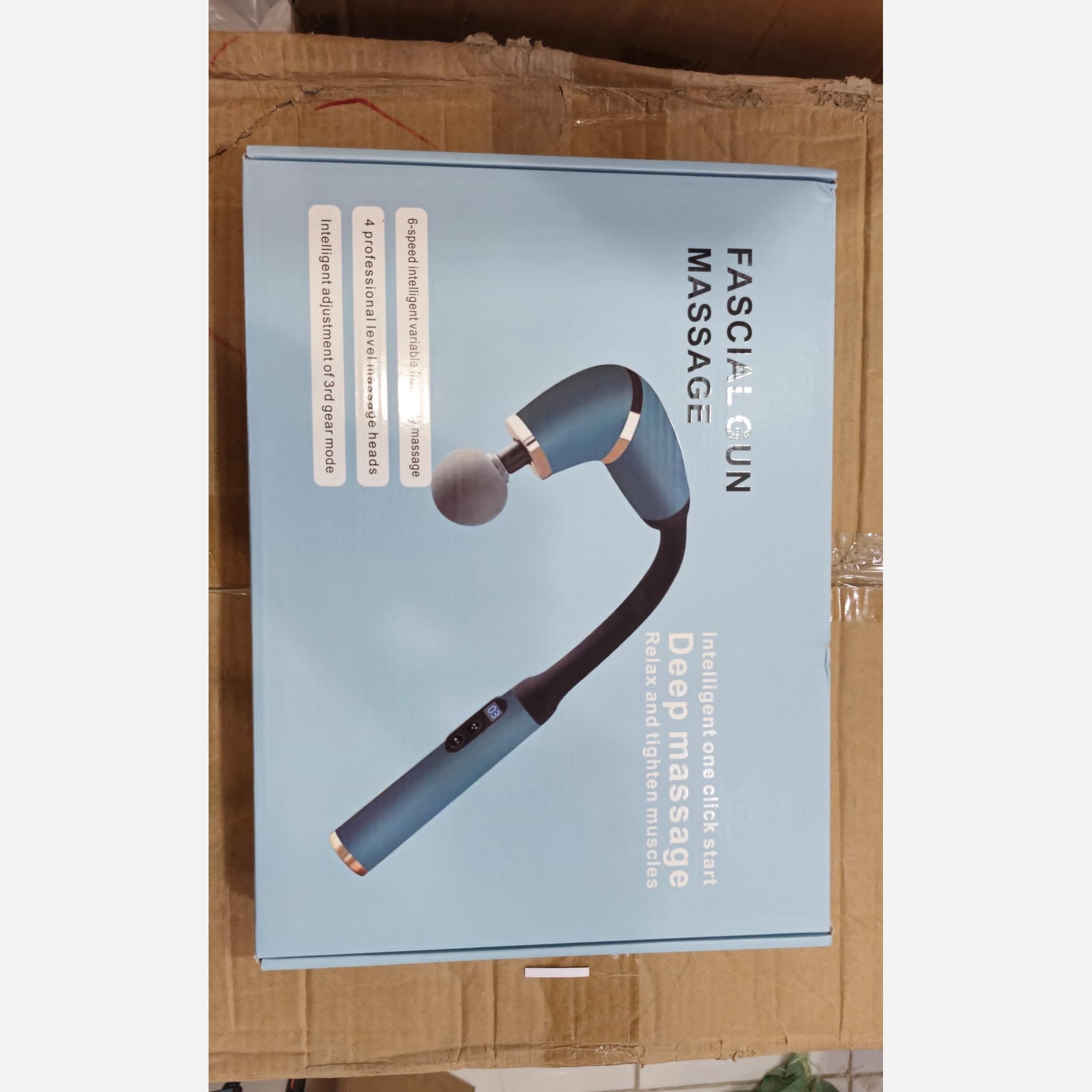 ماساژور تفنگی FASCIAL GUN با 6 سرعت و دسته منحنی — تصویر ۶
