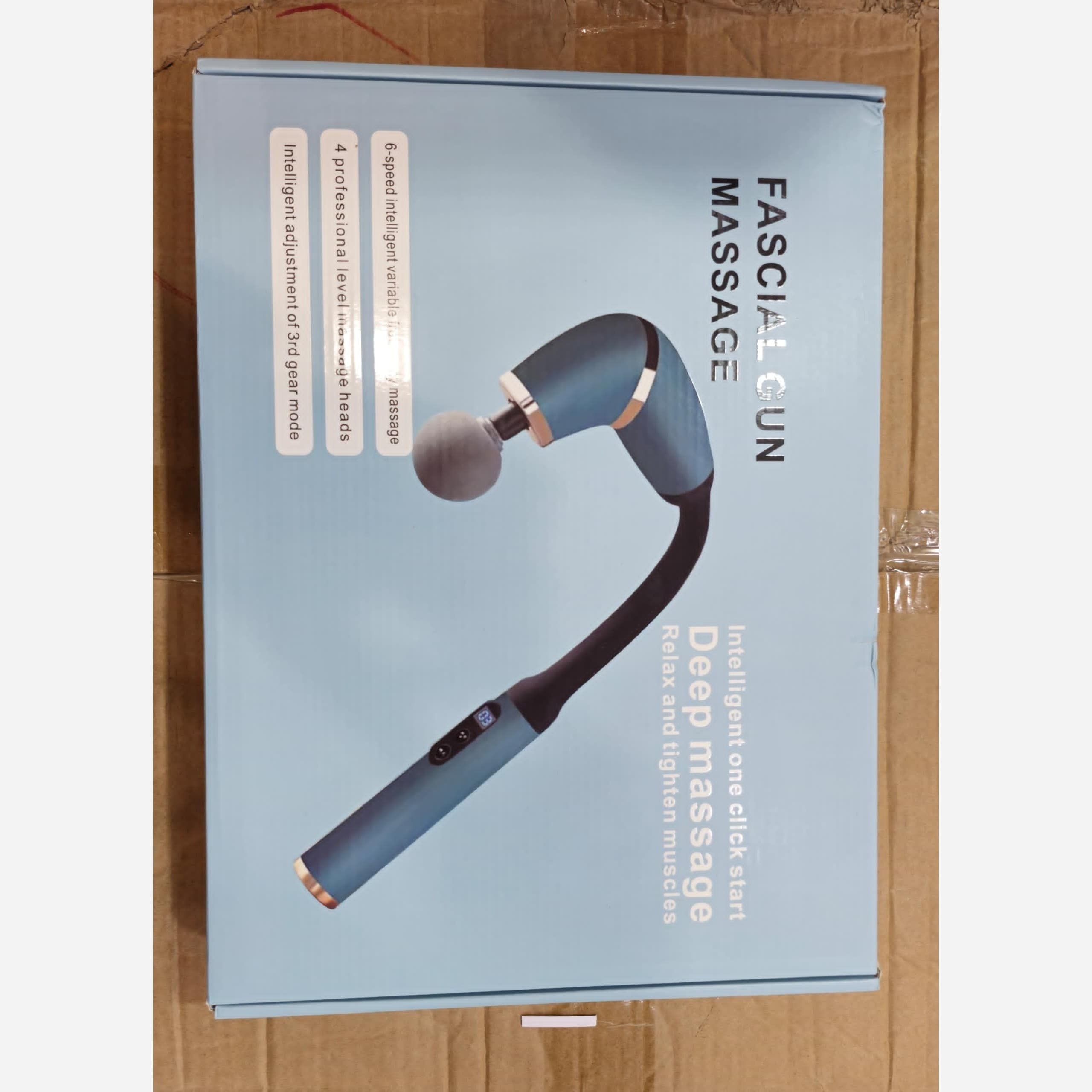 ماساژور تفنگی FASCIAL GUN با 6 سرعت و دسته منحنی — تصویر ۲