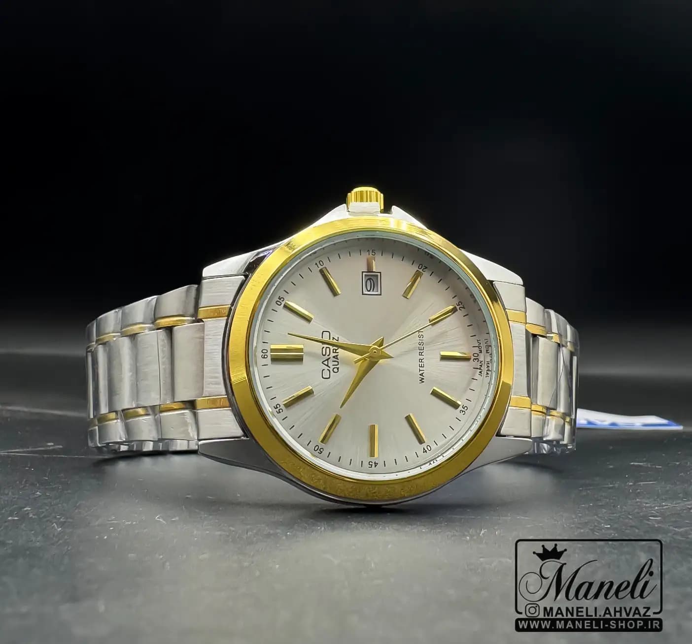 ساعت (کاسیو) casio مردانه دورنگ سیلور و طلایی