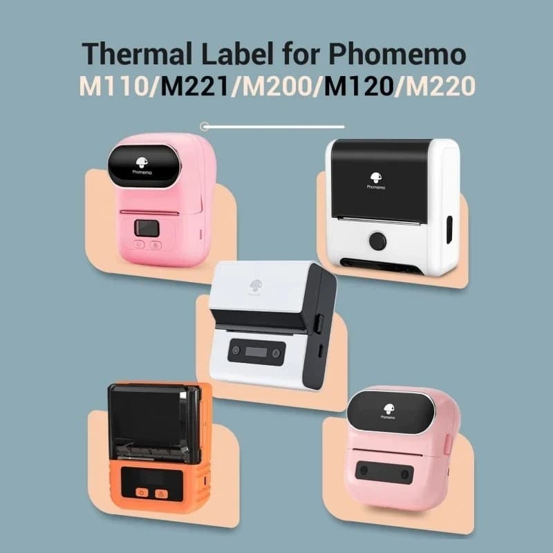 لیبل حرارتی پرینتر لیبل زن فومیمو Phomemo رول فوممو — تصویر ۲