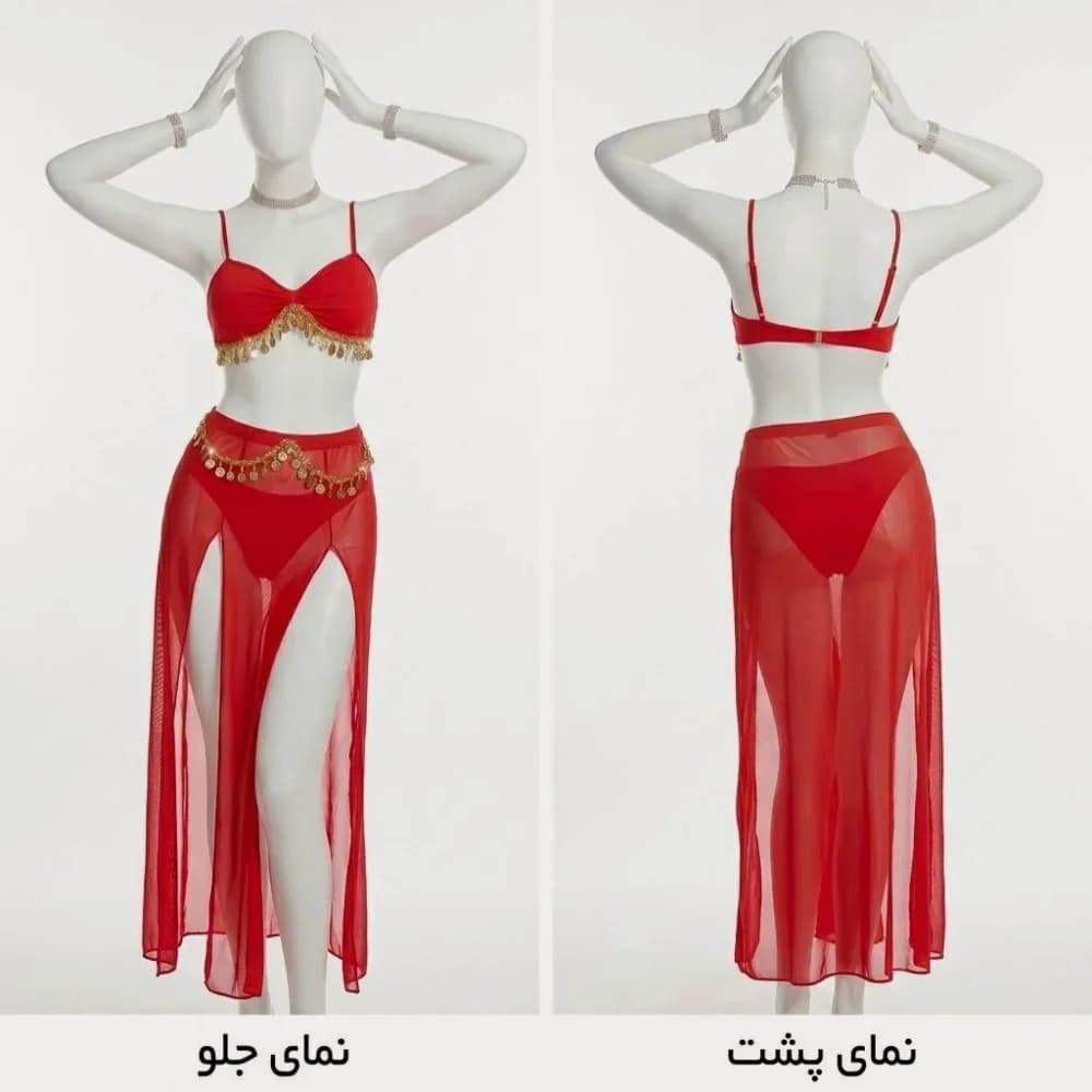 کاستوم رقص عربی سکه دار k658 — تصویر ۲