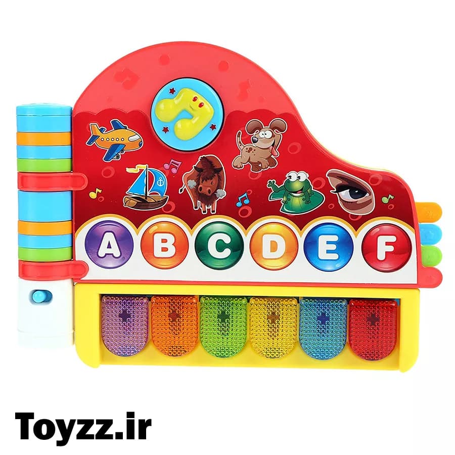 اسباب بازی پیانو اموزش زبان موزیکال و چراغدار برند Five Star مدل LEARNING FUN PHONICS PIANO — تصویر ۳