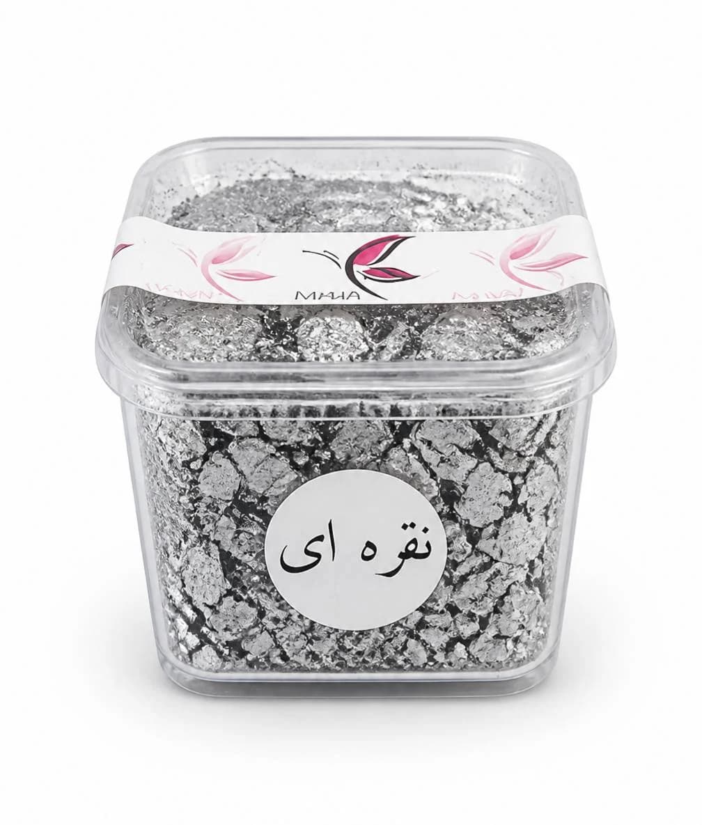 رنگ شمع مانا 25 گرمی نقره ای