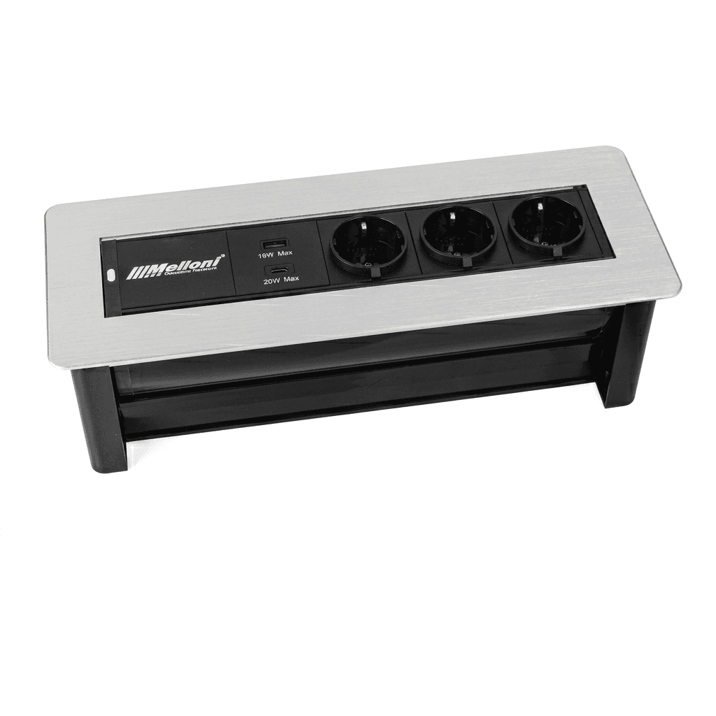 پریز توکار کابینت برقی تاچ ملونی 10064 — تصویر ۲