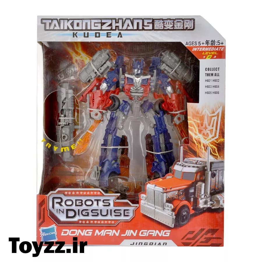 ماشین تبدیل شونده ترانسفورمرز مدل آپتیموس پرایم Optimus Prime کد K801 — تصویر ۲