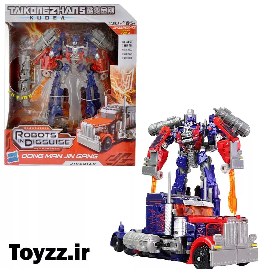 ماشین تبدیل شونده ترانسفورمرز مدل آپتیموس پرایم Optimus Prime کد H601