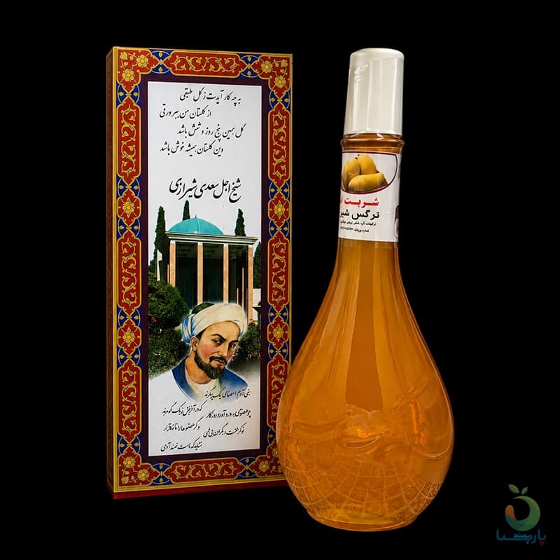 شربت شیشه‌ای کادویی انبه