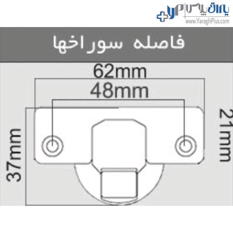 لولا آرام بند کابینت روکار کلیپسی رنگ مشکی تیتانیوم با پایه خطی 3D فانتونی A104 — تصویر ۳