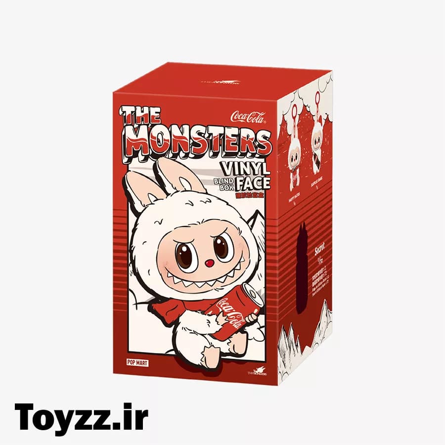 عروسک شانسی لبوبو کوکاکولا مدل POP MART LABUBU THE MONSTERS COCA-COLA