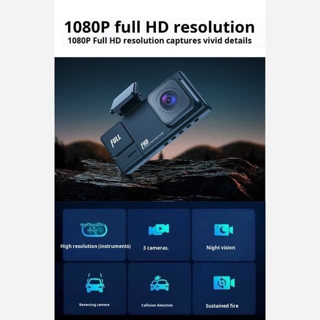 دوربین دو لنزه ثبت وقایع خودرو – Dual Lens Vehicle BlackBOX DVR — تصویر ۸