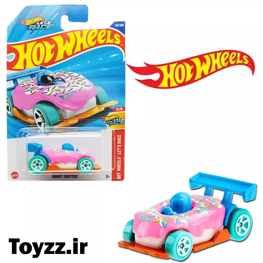 ماکت ماشین هات ویلز مدل DONUT DRIFTER سری HOT WHEELS LETS RACE — تصویر ۲