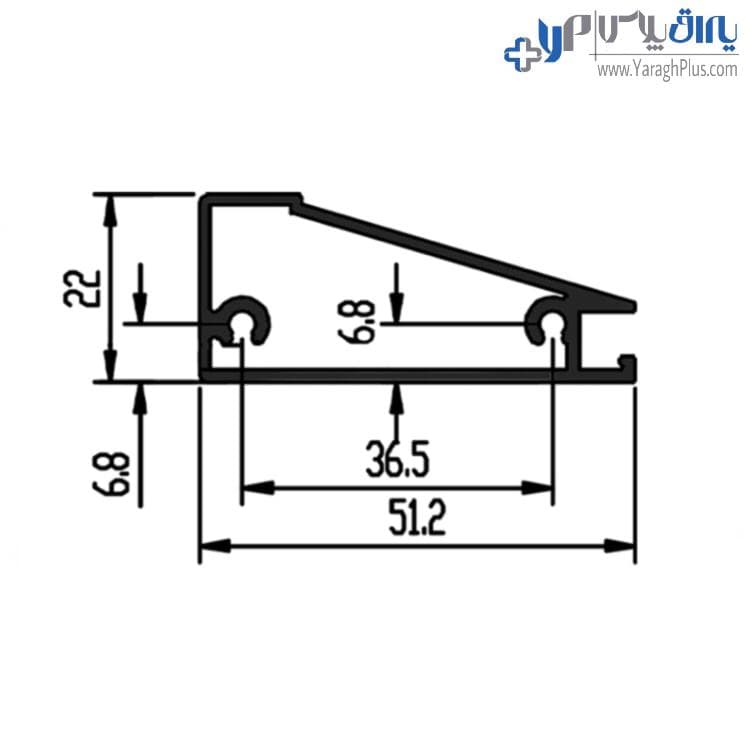 پروفیل درب کمد و کابینت مدل اسپانیش استایل فانتونی i330 — تصویر ۲