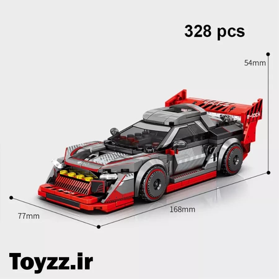 ساختنی لگو ماشین برند سمبو بلاک مدل SEMBO BLOCK FAMOUS CAR 714560 — تصویر ۳