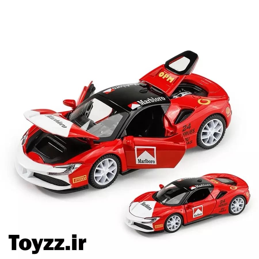 ماکت ماشین فلزی طرح فراری مدل ferrari SF90 marlboro livery — تصویر ۳