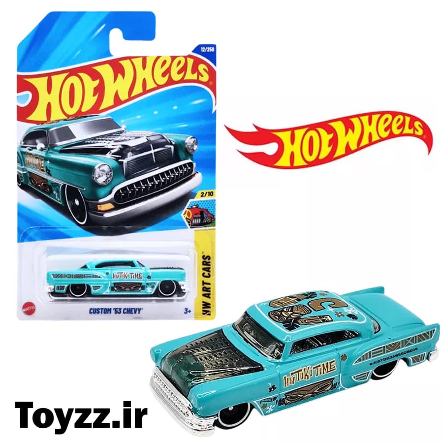 ماکت هات ویلز مدل CUSTOM 53 CHEVY سری HW ART CARS — تصویر ۲