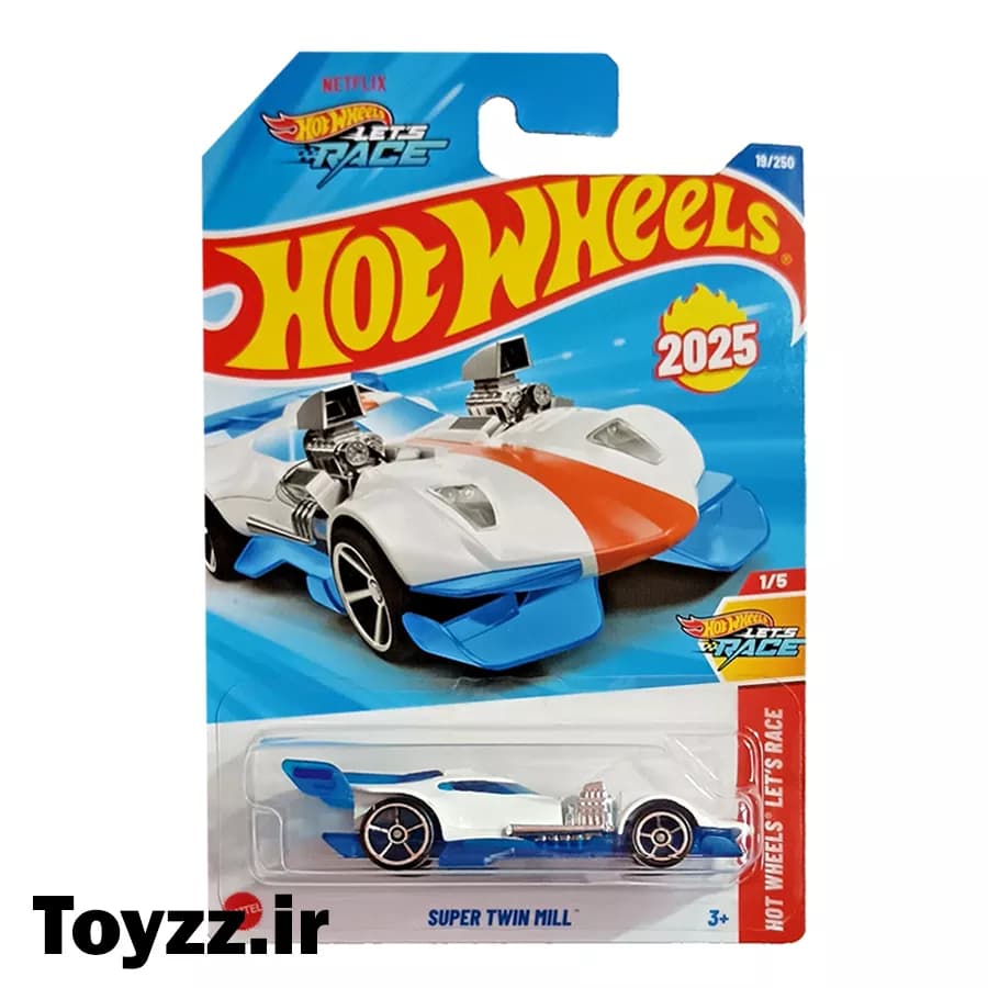 ماکت ماشین هات ویلز مدل SUPER TWIN MILL سری LET’S RACE