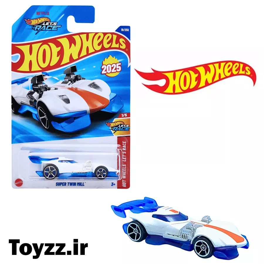 ماکت ماشین هات ویلز مدل SUPER TWIN MILL سری LET’S RACE — تصویر ۲