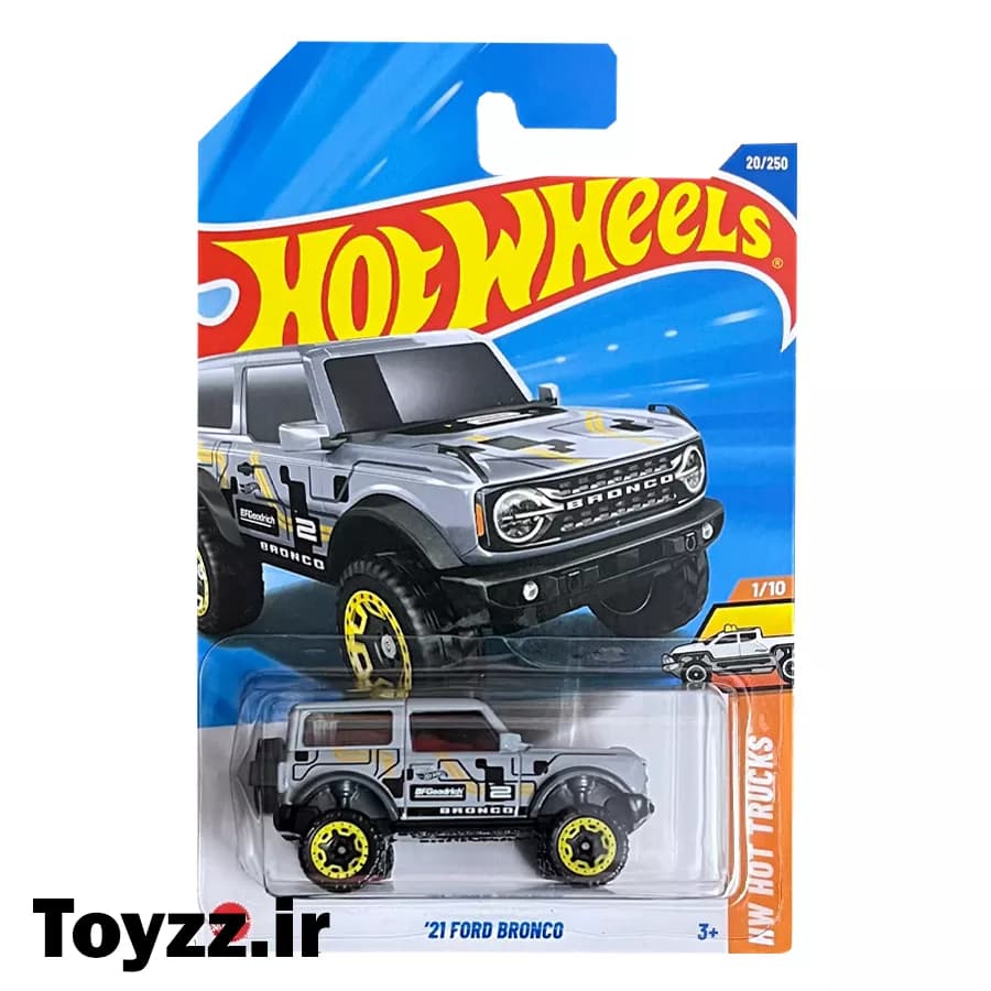 ماکت هات ویلز 21 FORD BRONCO سری HW HOT TRUCKS